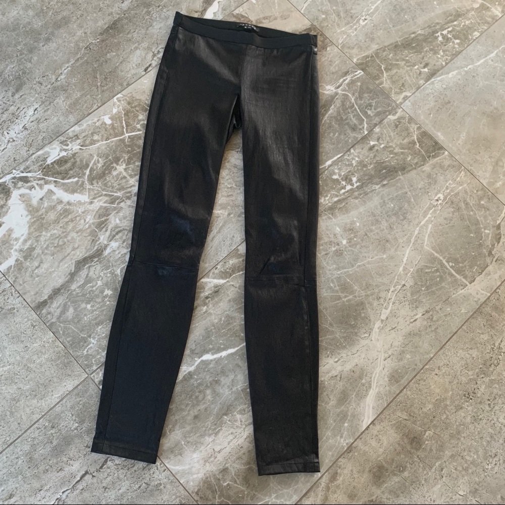 Theory - Black LEATHER Leggings